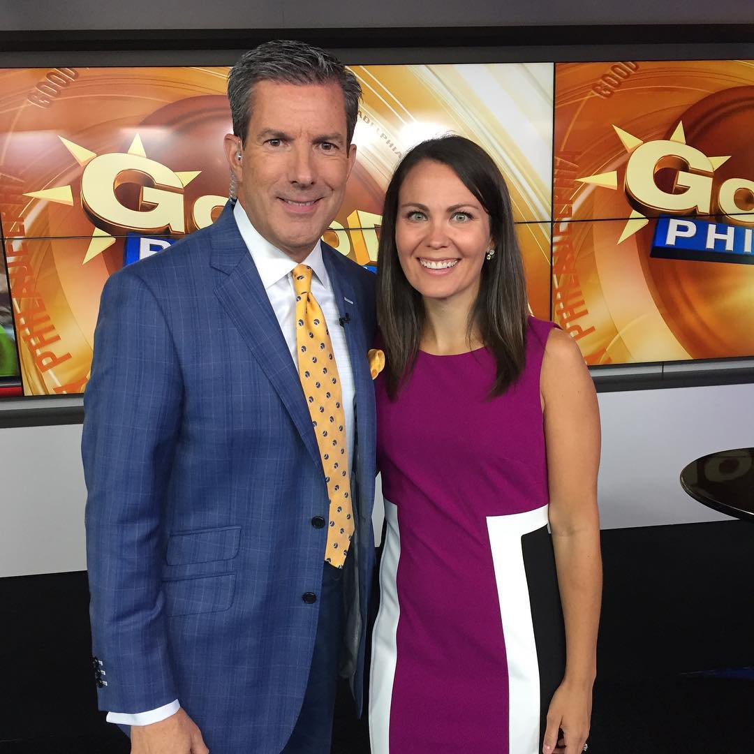 Dr. Meghan Walls on the set of Good Day Philadelphia